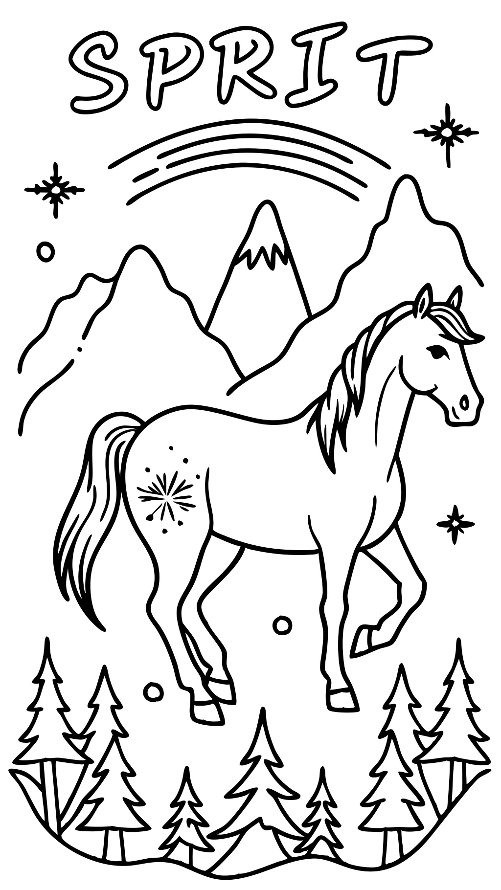 spirit movie coloring pages